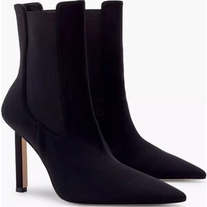 Good American High Kickstand Pointed Toe Neoprene Boots In Women’s Black Size 9